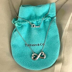 Tiffany & Co. Silver Infinity Heart Necklace